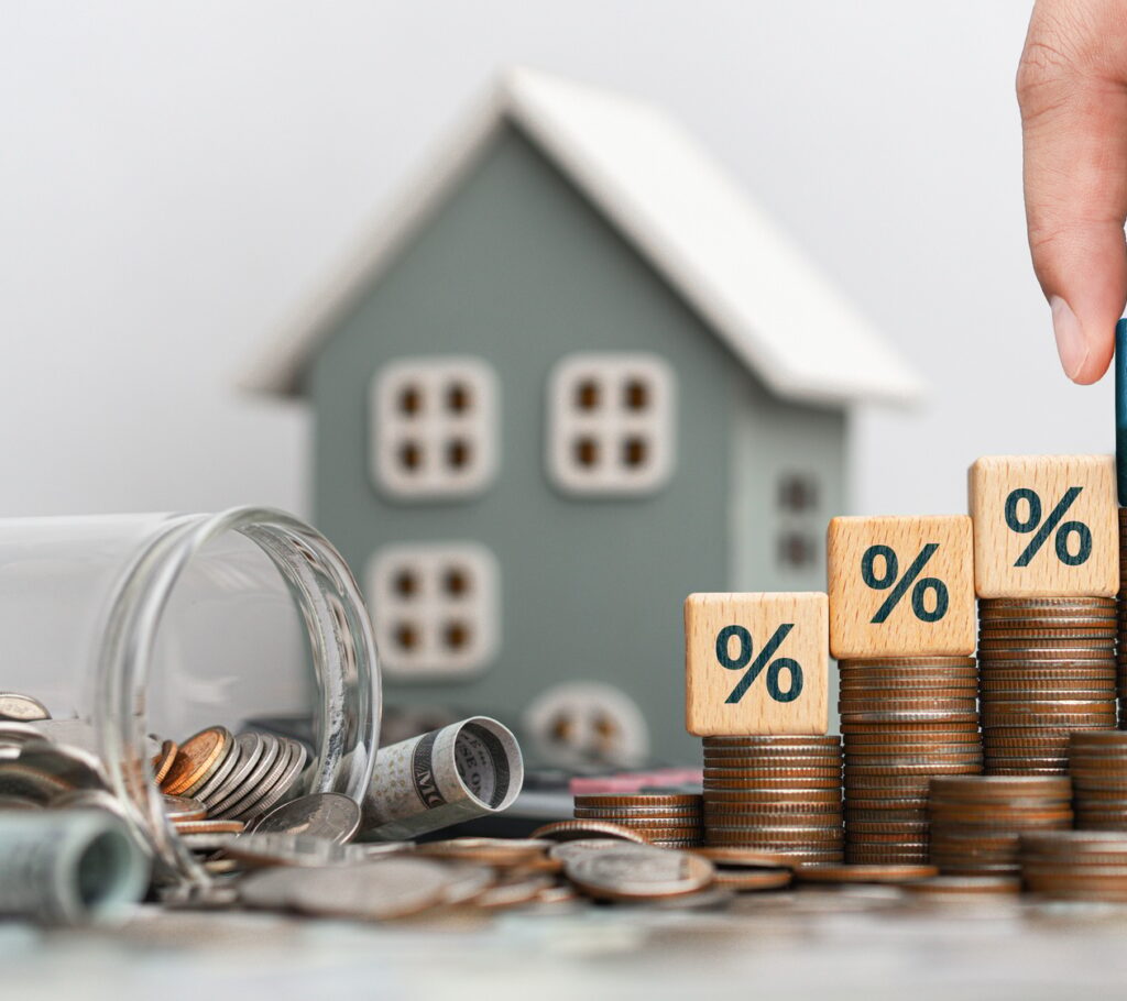 Concept of house and property tax. Interest on property, debt payment, property tax, mortgage.