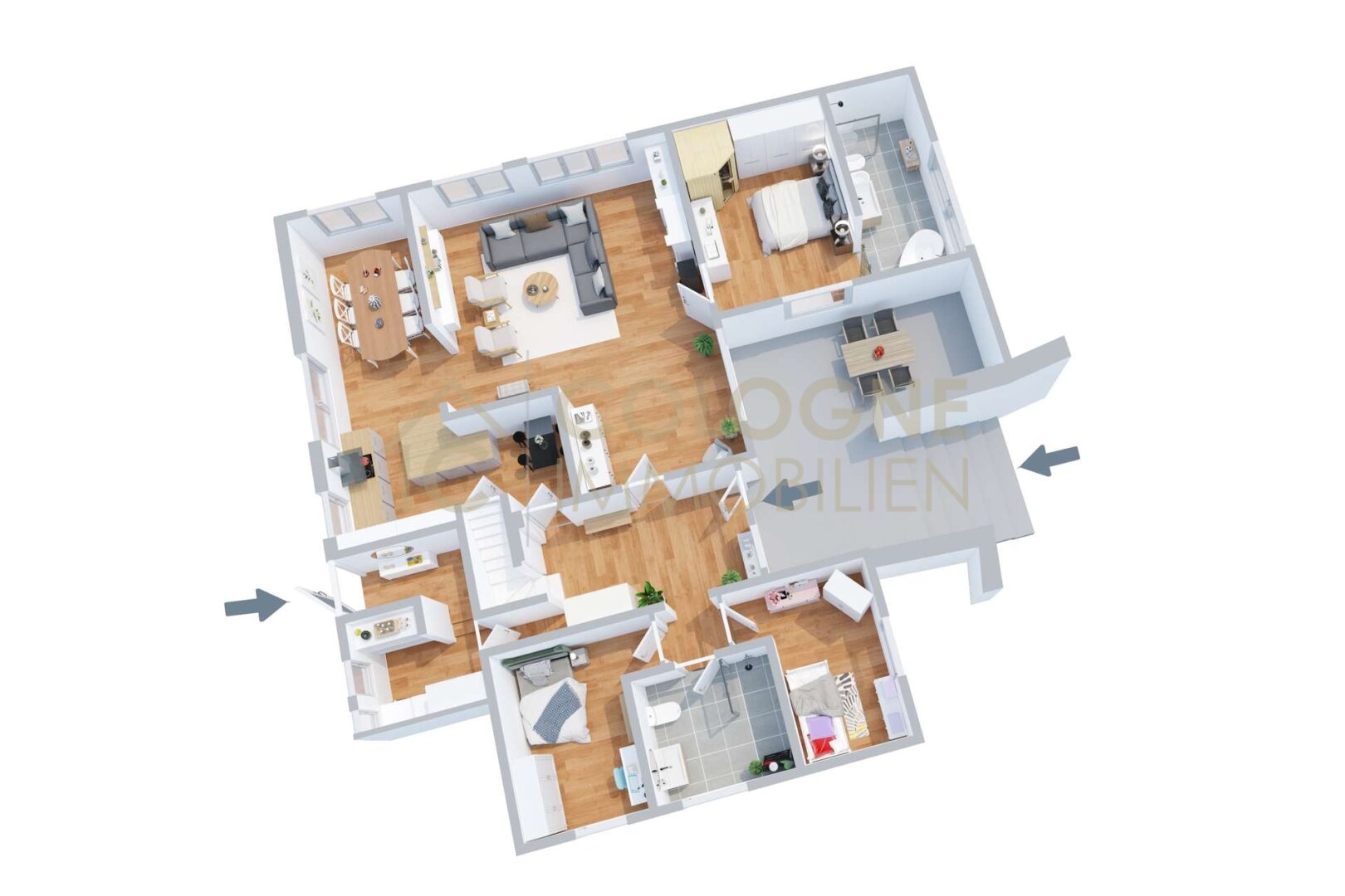 Erdgeschoss Haus rechts