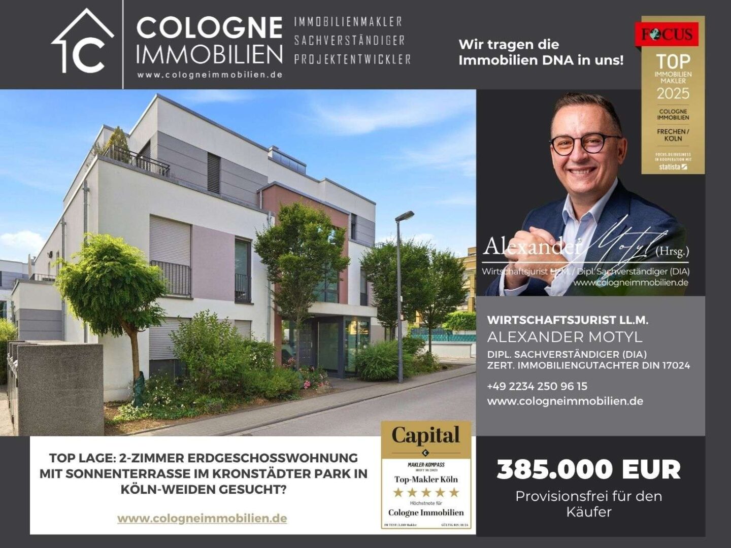Inserat Ergeschosswohnung Köln Weiden