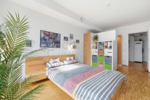 Schlafzimmer mit Ankleidebereich