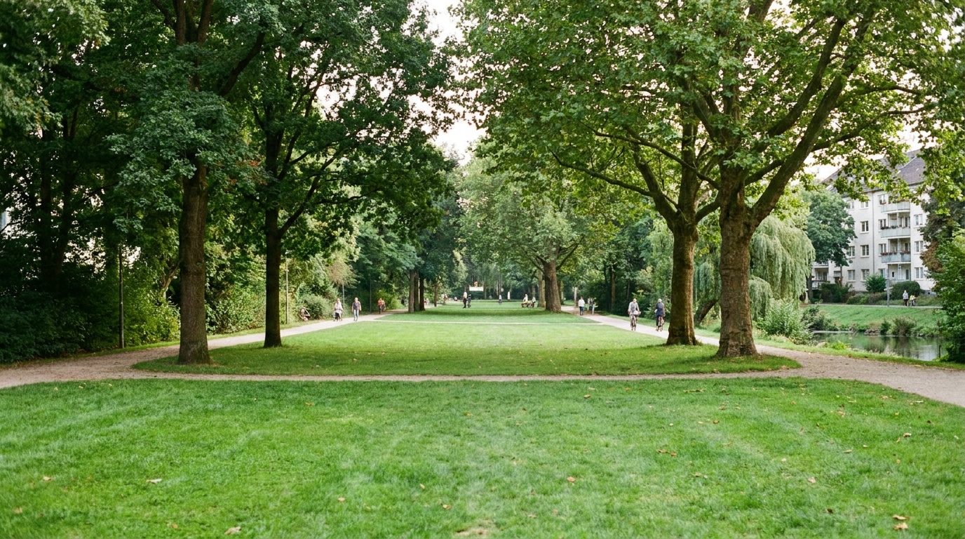 Grünflächen und Freizeitmöglichkeiten in Köln-Weiden