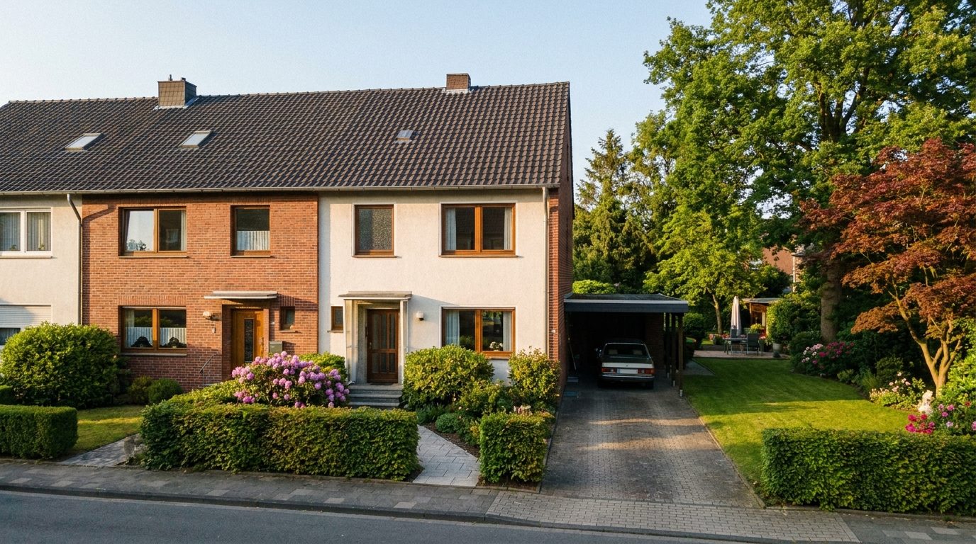 Typisches Reihenhaus in Köln-Weiden