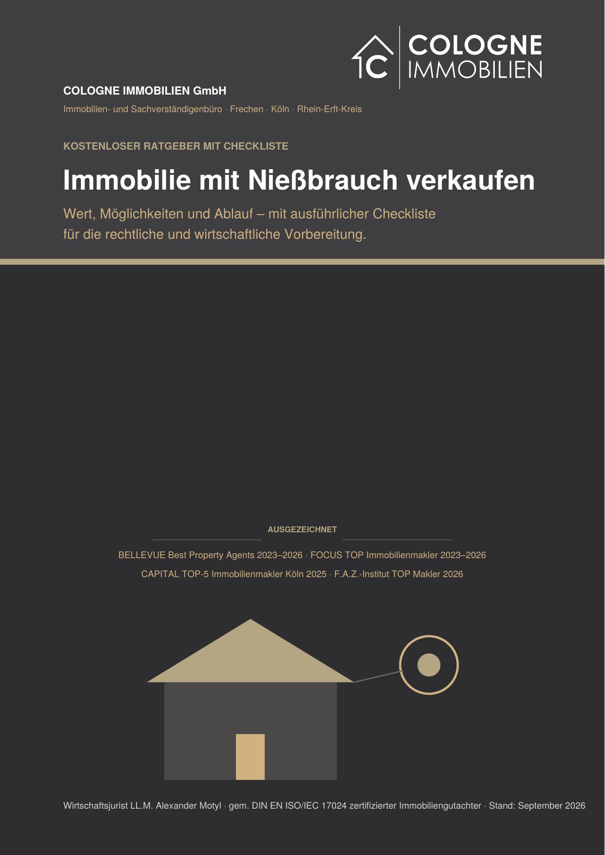 Deckblatt Ratgeber Immobilie mit Nießbrauch verkaufen
