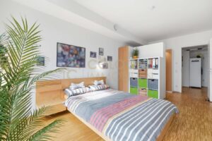 Schlafzimmer mit Ankleidebereich